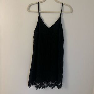 Black Lace Slip Dress